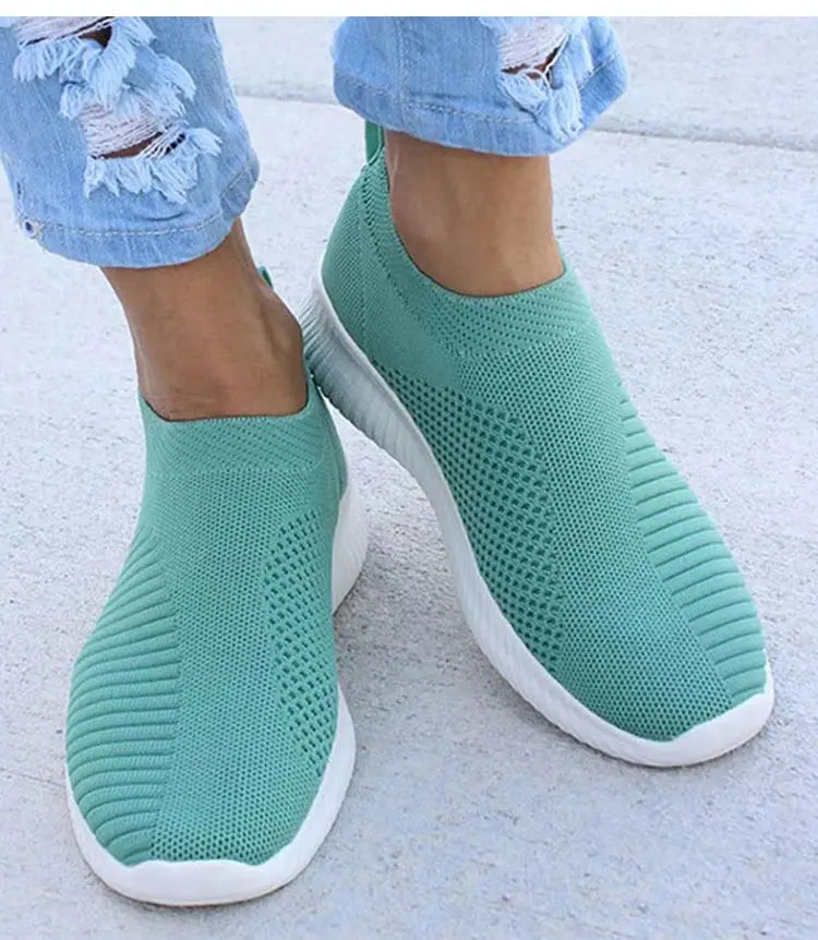 Women's Sneaker Slip On Women Sneakers Breather White Shoes Women Casual Sneaker Sports Shoes Comfortable Vulcanize Shoes Female NovaCart
