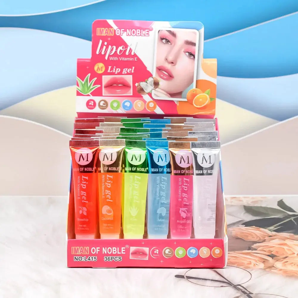 6Pcs Fruity Flavor Watery Glossy Lip Gloss Set Clear Lip Gel Hydrating Moisturizing Lip Gloss Women Lips Makeup Wholesale NovaCart