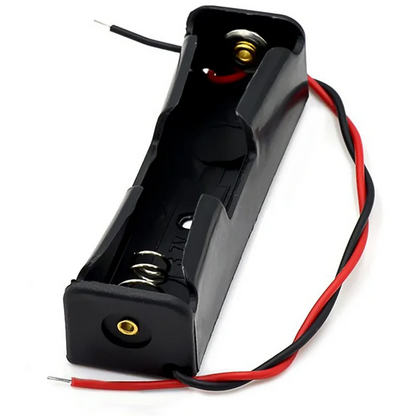 Black Plastic Battery Storage Case DIY Holder 1X 2X 3X 4X 18650 Battery Box with Wire Lead Pin for Electronics 18650 Battery Con Pi-Mart