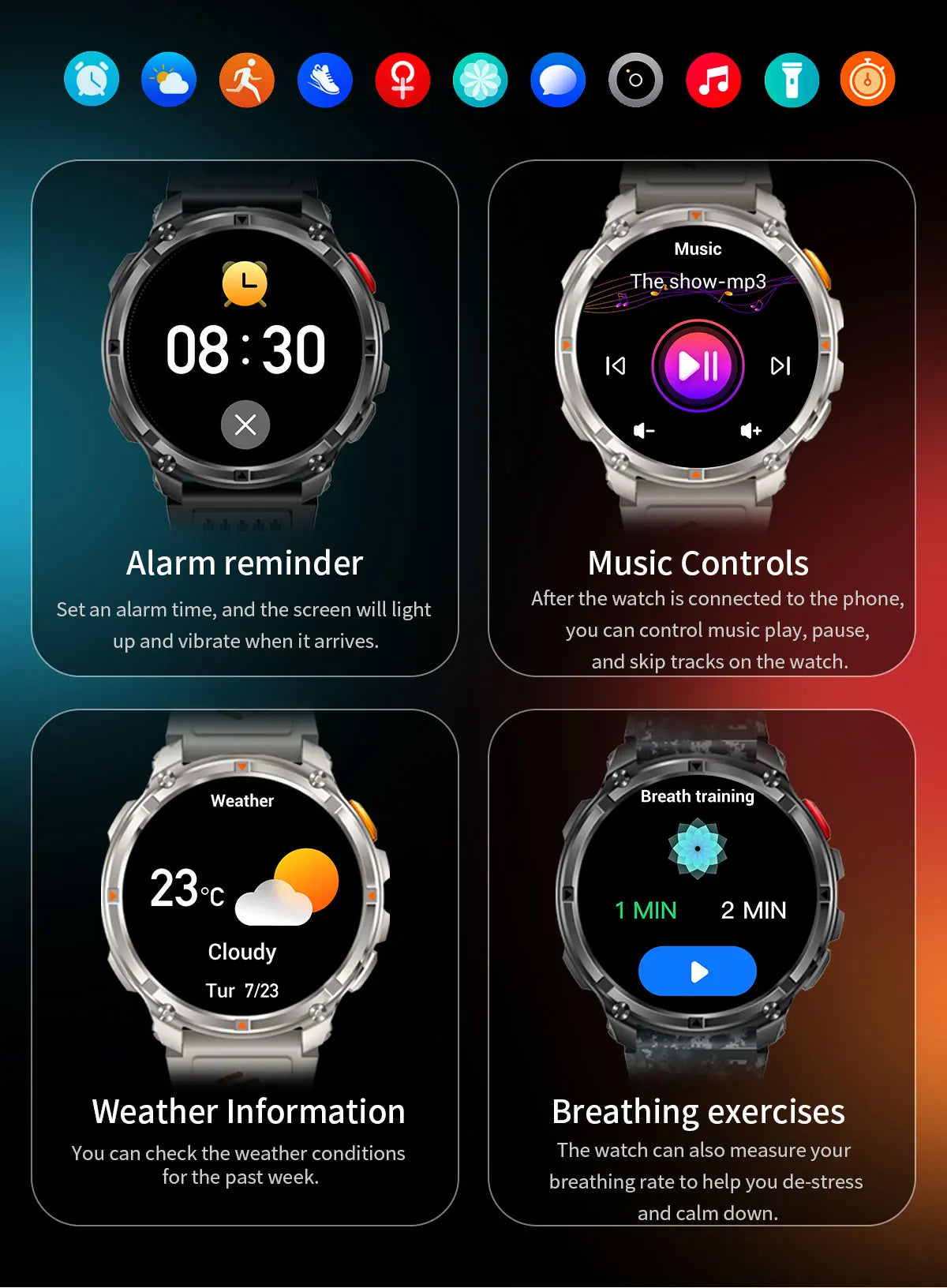 2026 New T-Rex3 Pro 1100mAh Battery Smart Watch GPS path 5ATM Waterproof Sports Run tracker Outdoors Compass Military Smartwatch NovaCart