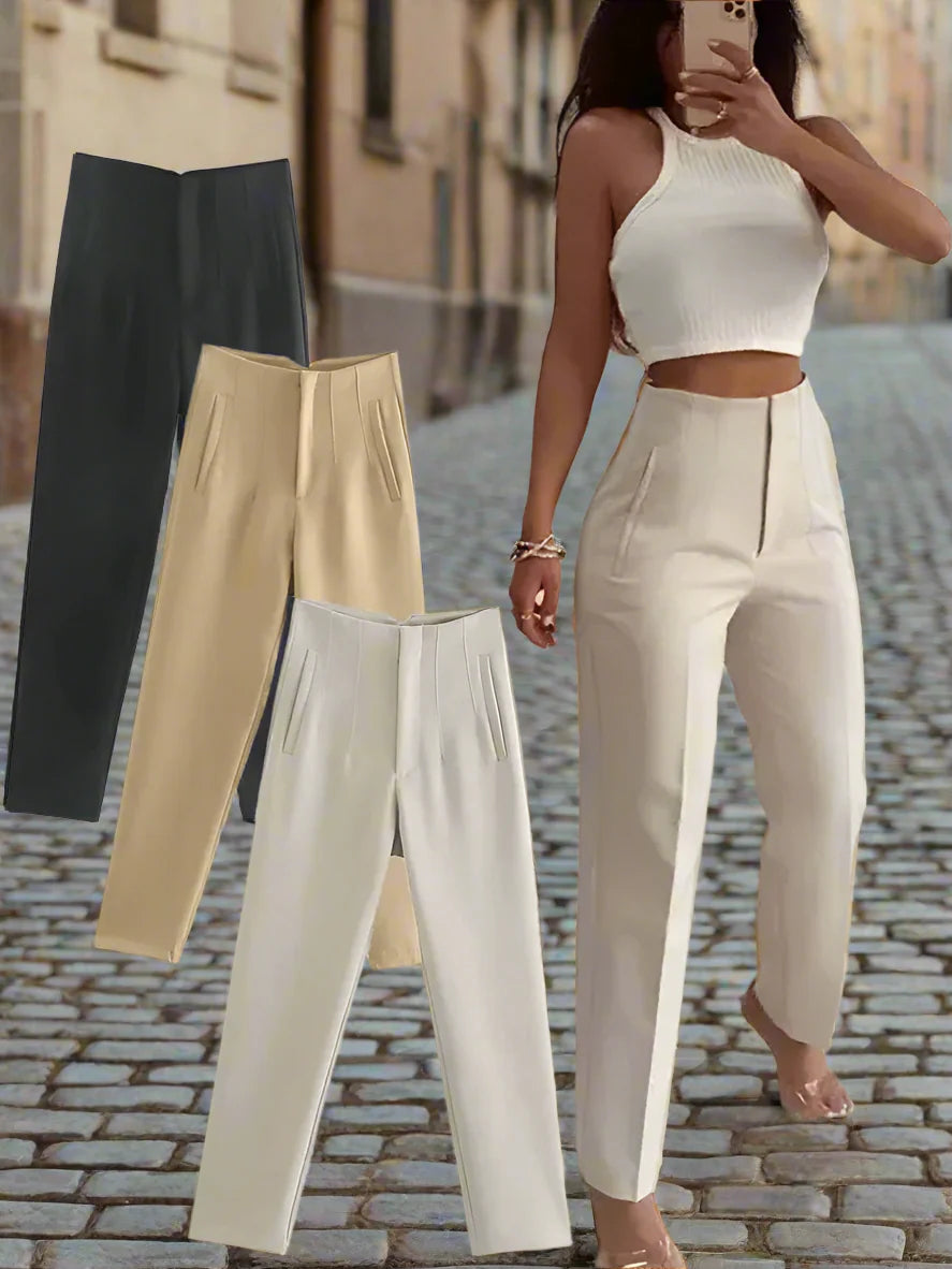 Women’s High Waist Slim Trousers FitiqueFit