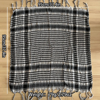 Fashion Military Fashion Lightweight Army Plaid Scarf Unisex Tactical Arab Scarf To Keep Warm Pi-Mart