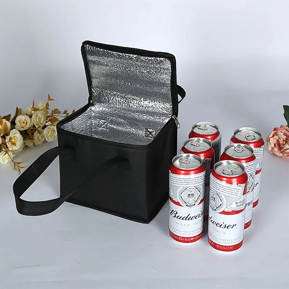 Foldable Insulated Lunch Cooler Bag Portable Thermal Food & Drink Carrier for Picnic Work Beer Delivery Pi-Mart