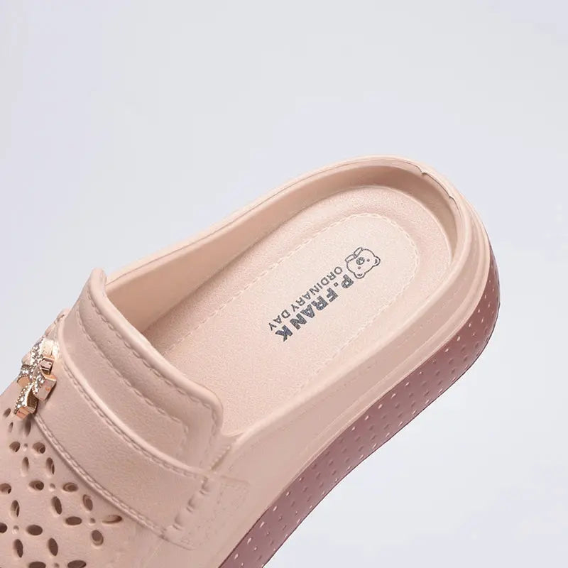Eyriphy Size: 36-37 to 40-41 Women's Cave Shoes New Flat Slippers Beach Slippers Thick Soles Clogs Casual Slippers for Women Men NovaCart