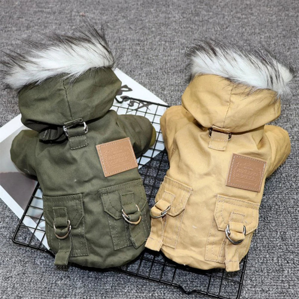 Winter Warm Puppy Jacket, Thicken Hoodie Dog Coat for Small Medium Dogs Chihuahua Yorkies, Cute Pet Clothing NovaCart