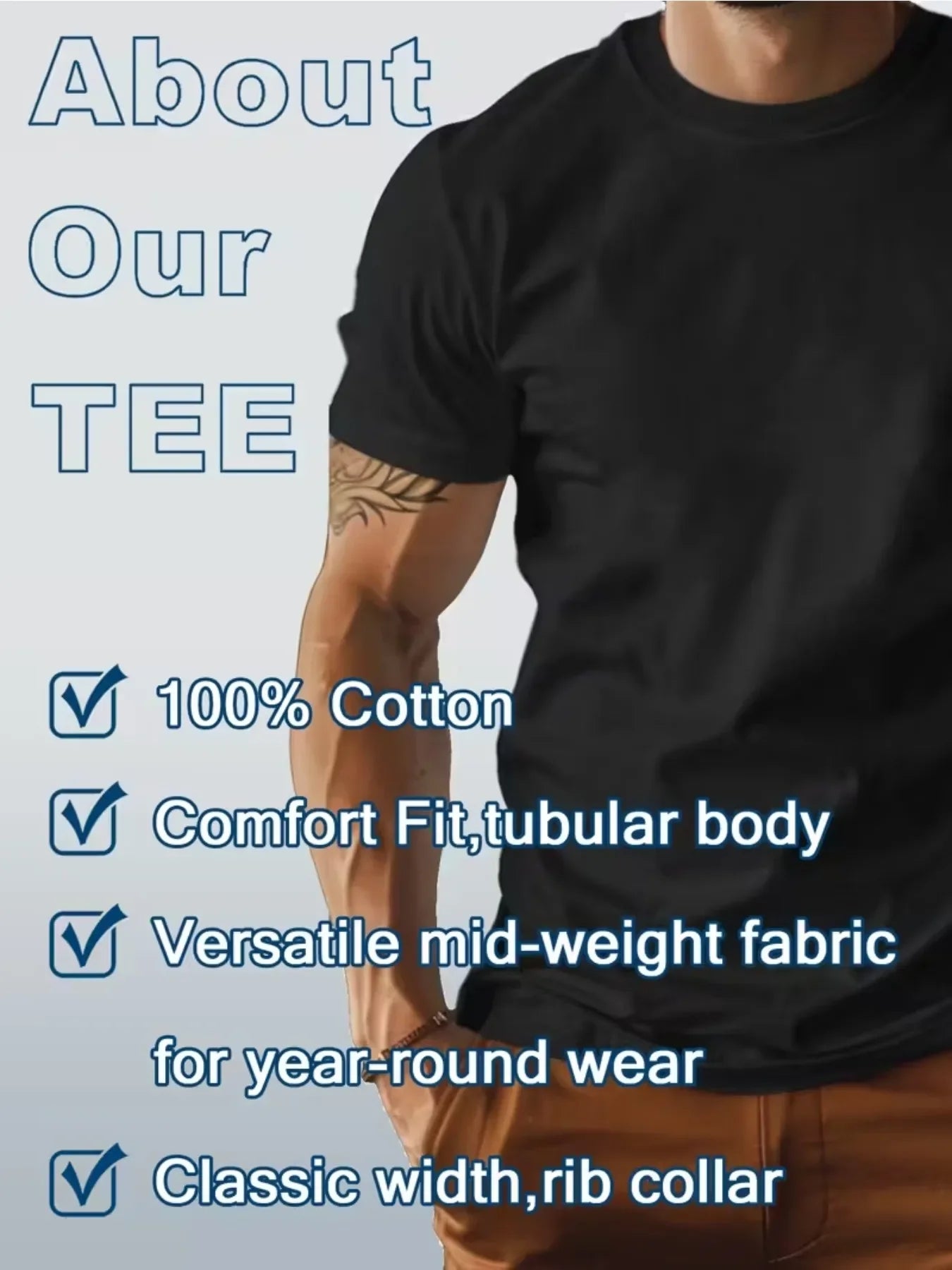 Summer 2025 New Brand Luxury Letter Pattern Printed Men's 100% Pure Cotton Short Sleeve Round Neck T-shirt NovaCart