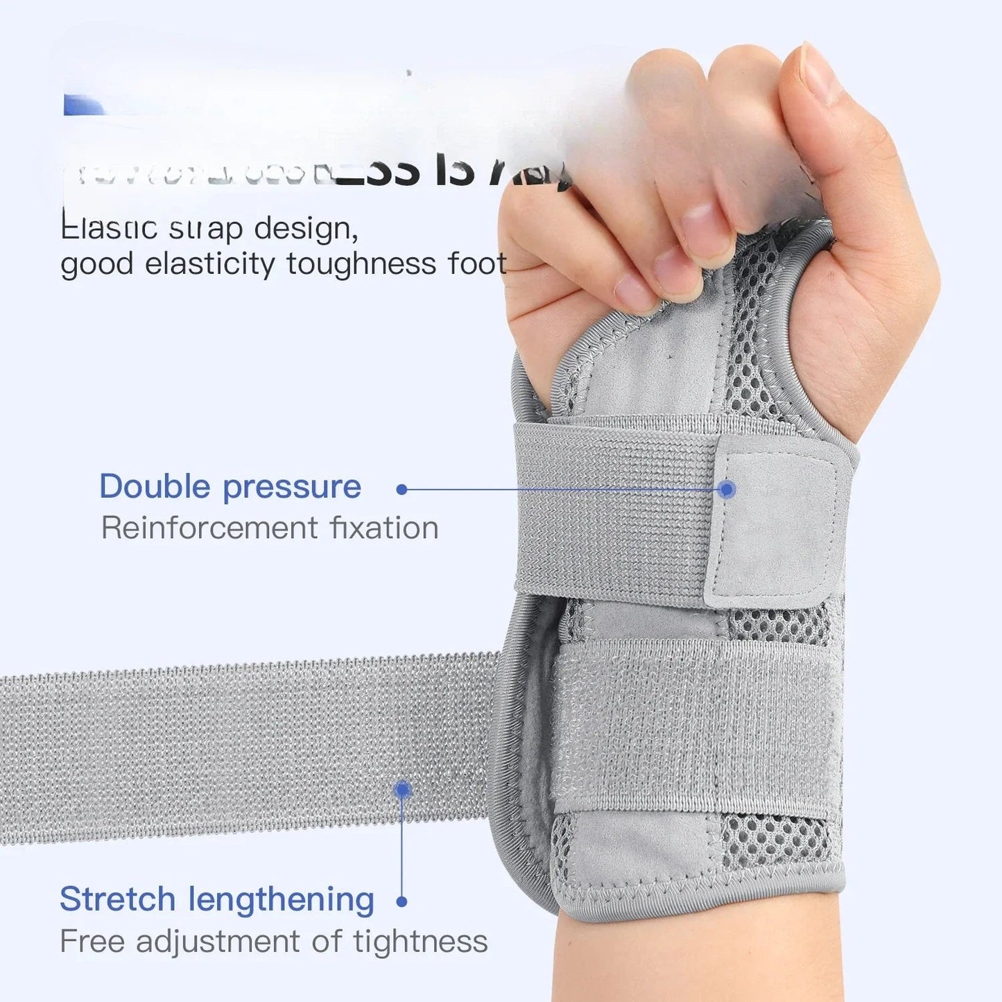 Wrist Brace for Carpal Tunnel Support Brace with Splints Hand Support for Arthritis Tendonitis Sprain Injuries Wrist Pain 1PC Pi-Mart