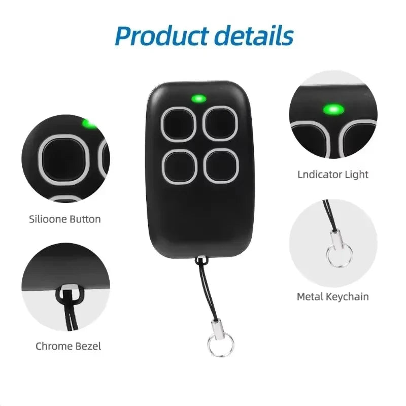 433Mhz Universal Duplicator Garage Remote Controller Command Clone Self-copying Automation Gate Fixed Code Pi-Mart