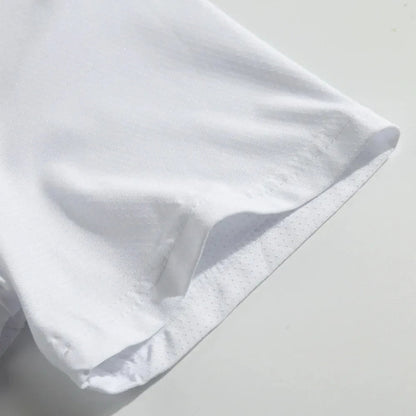 Running T-shirt Reflective Short Sleeve Ice Silk Quick Drying Summer Thin Breathable Fitness Tees Shirt Sportswear Sportsshirt Pi-Mart