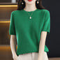 Summer Thin Knitted T Shirts for Women Casual Tees Ladies Fashion Blusas Harajuku T-Shirts Ropa Mujer Elegant Tops Woman Clothes NovaCart