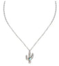 Desert Bloom Saguaro Cactus Necklace Country in My Heart