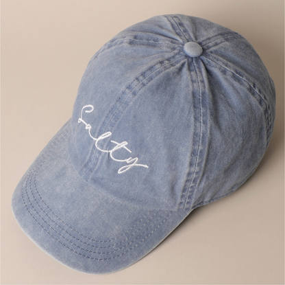 Salty Script Hat Ivy + Cloth