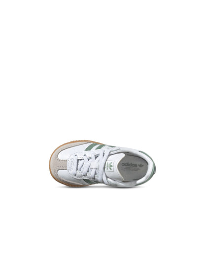 Adidas (TD) Samba - Cloud White/Green Denim Exchange