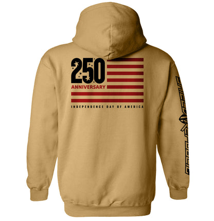 America 250 Years Anniversary Flag Shield Republic