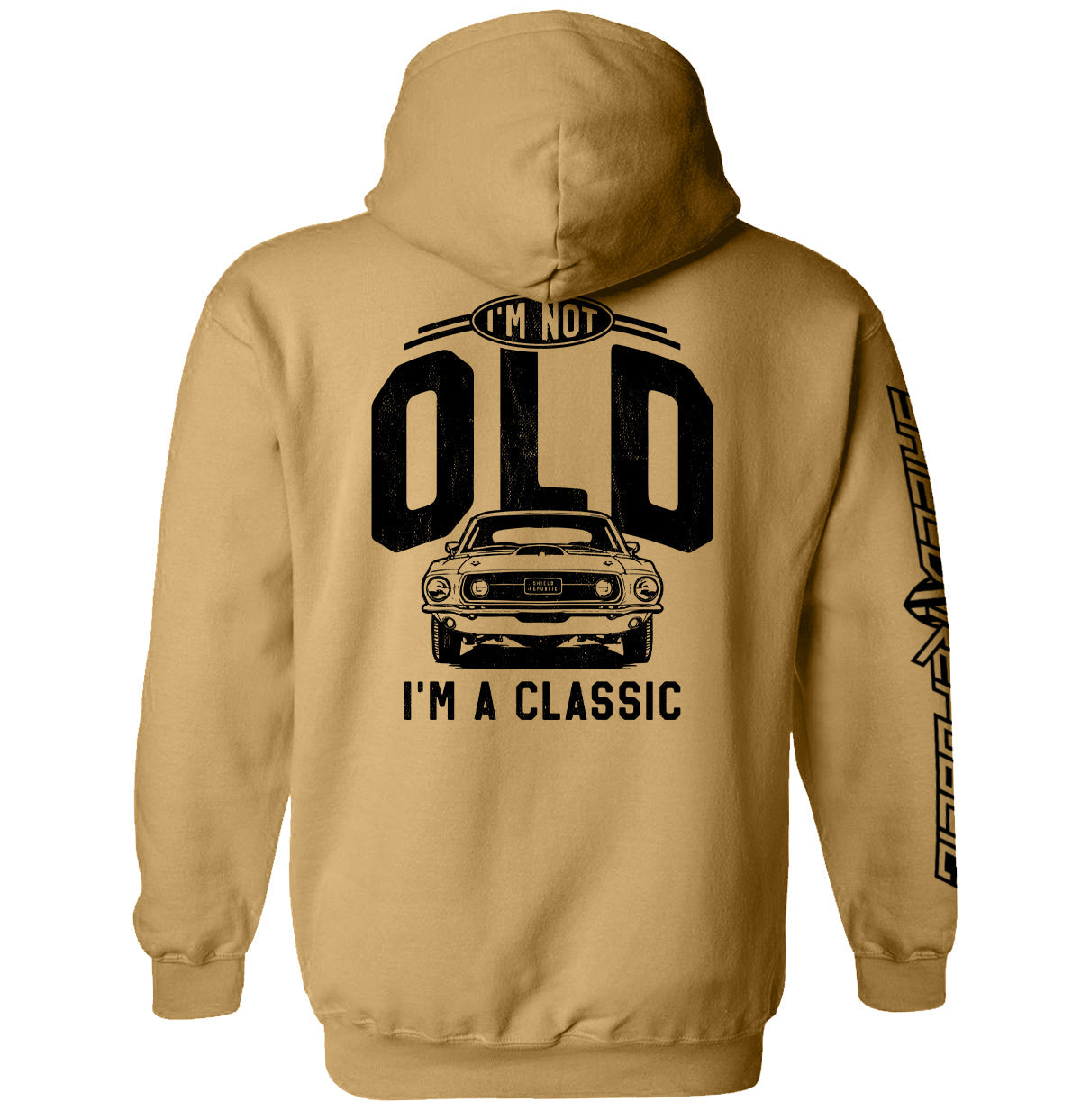 I'm Not Old I'm a Classic (69 Mustang) Shield Republic