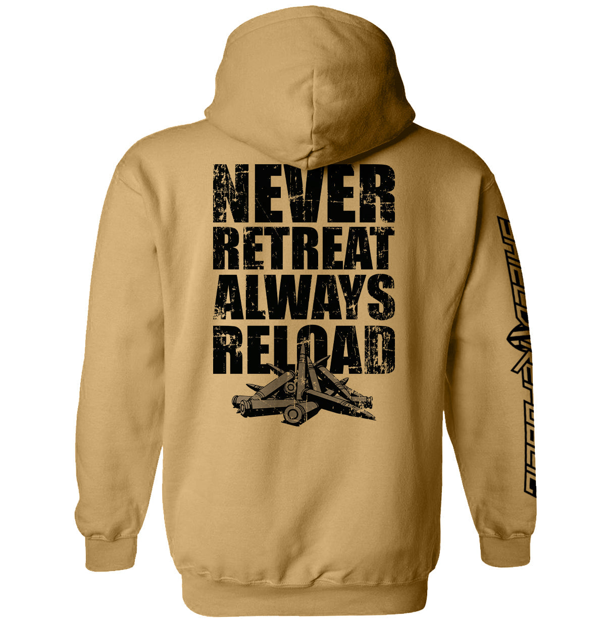 Never Retreat Always Reload Shield Republic