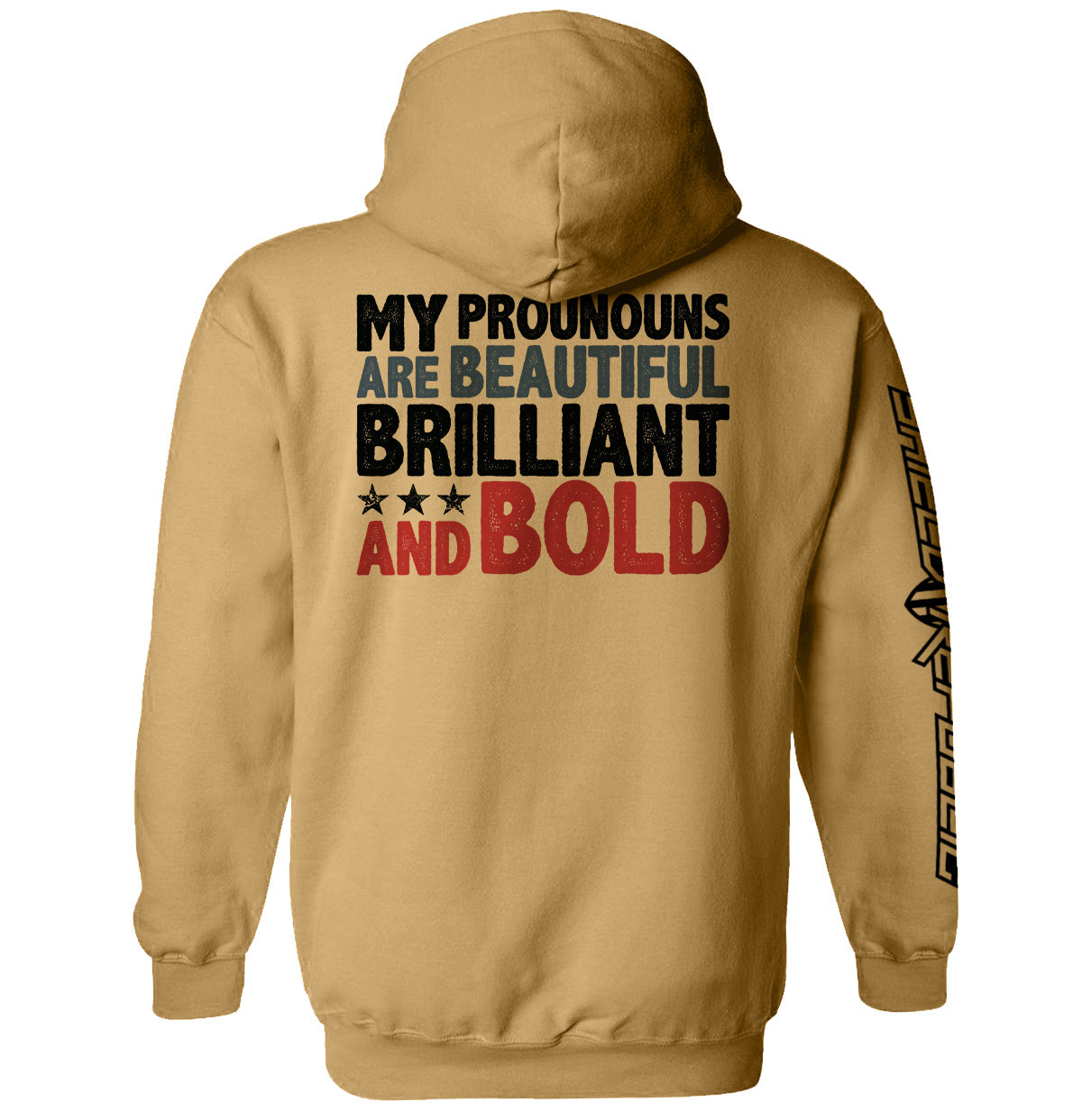 My Pronouns Are Beautiful Brilliant And Bold Shield Republic