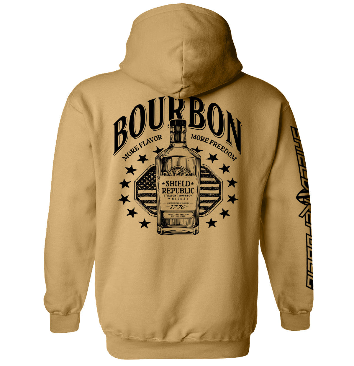 Bourbon More Flavor More Freedom Shield Republic