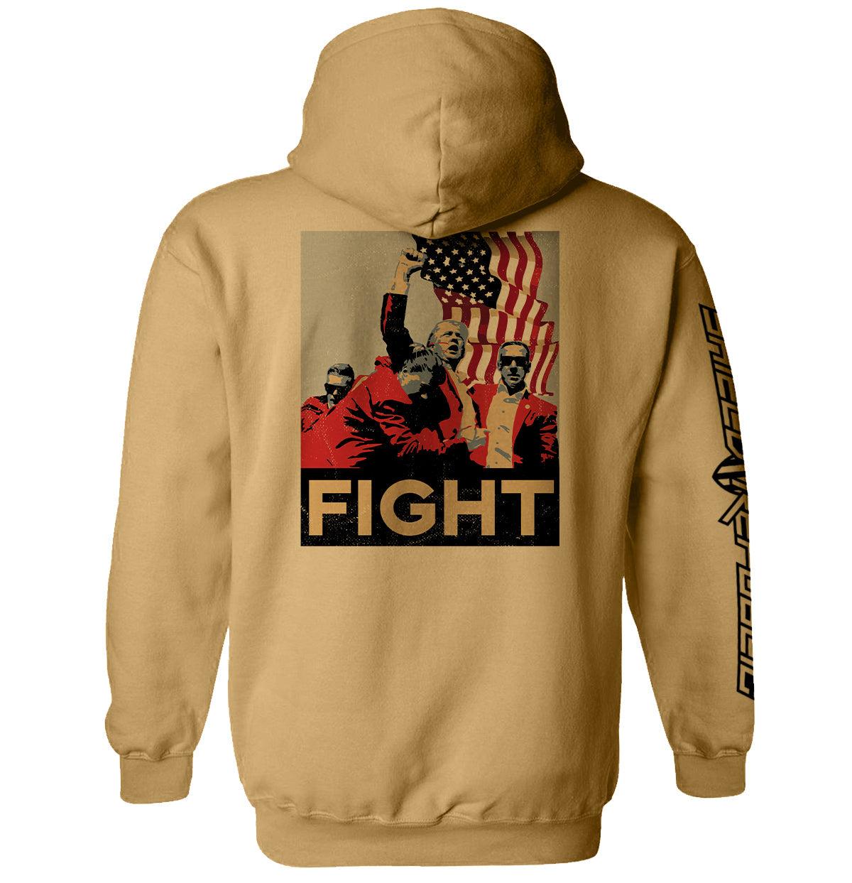 Trump Fight Poster Shield Republic