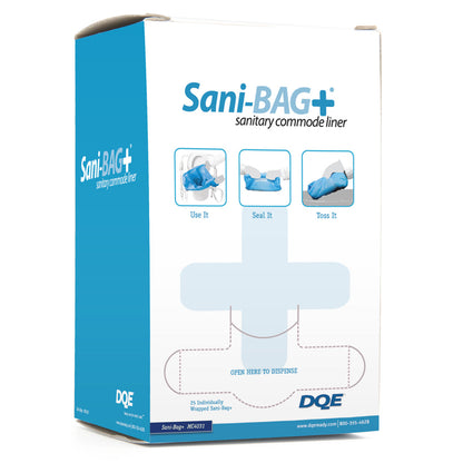 Sani-Bag+ Commode Liner quakekits.com