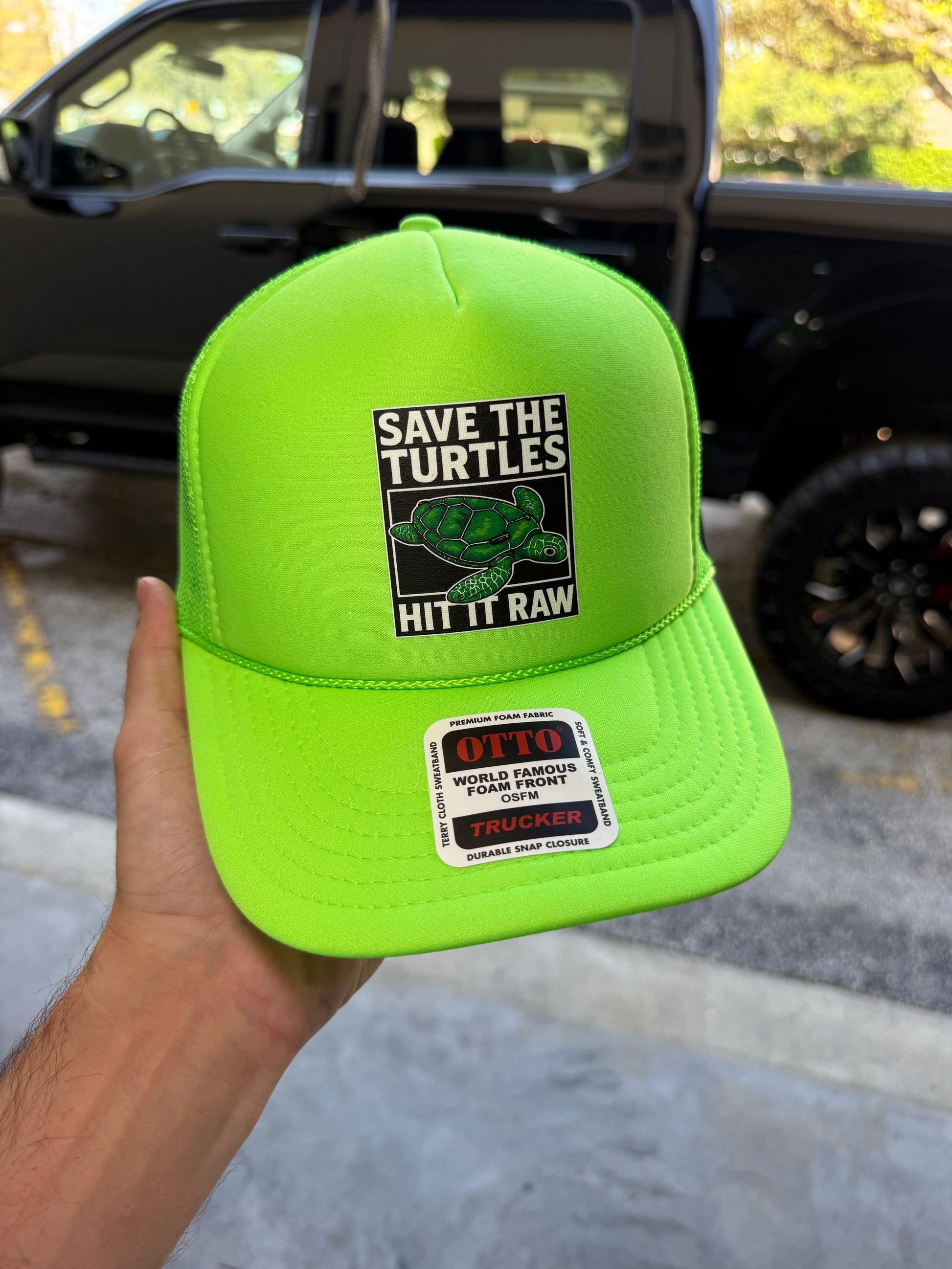 Save The Turtles Trucker Hat Luckless Outfitters