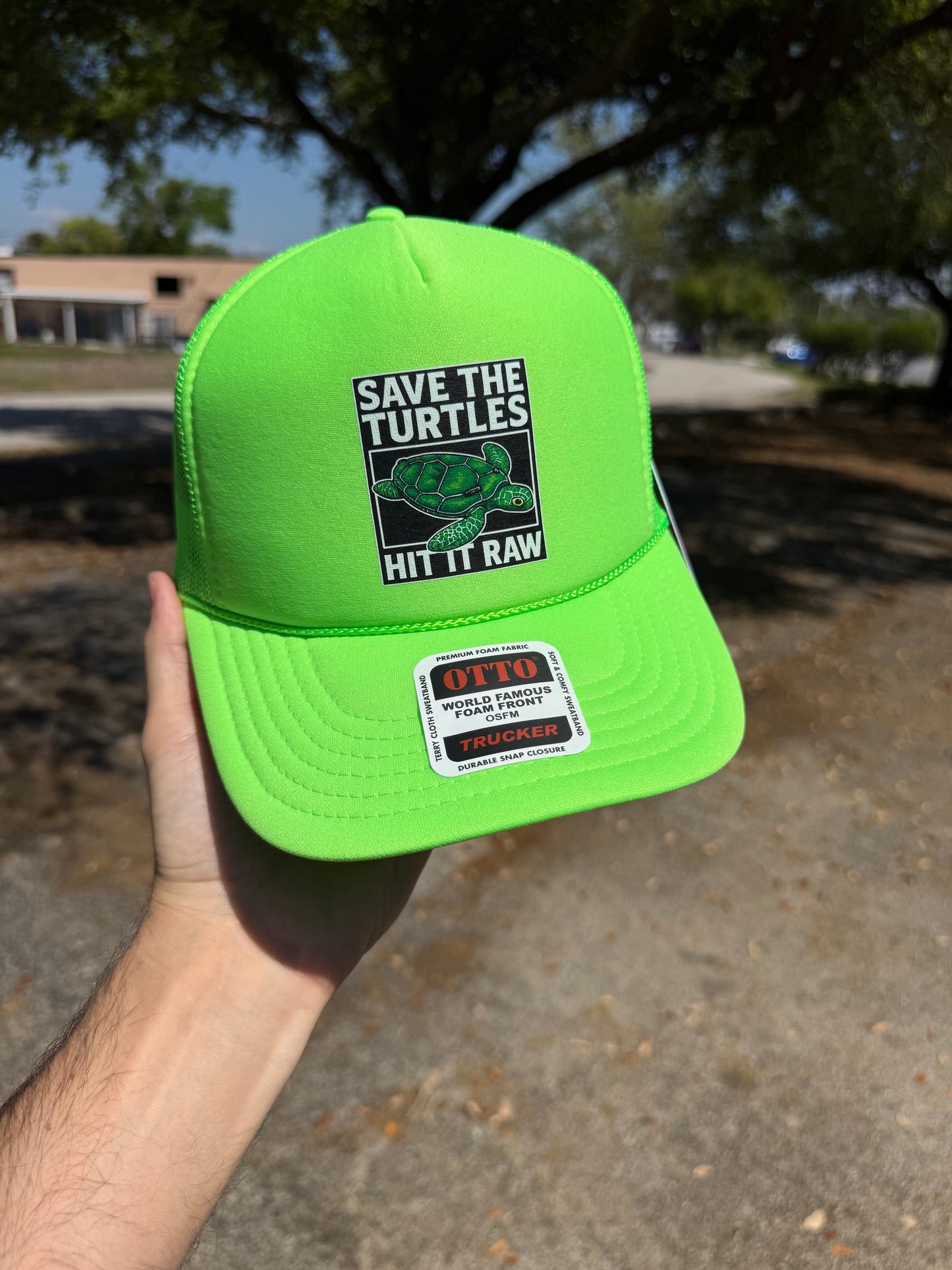 Save The Turtles Trucker Hat Luckless Outfitters