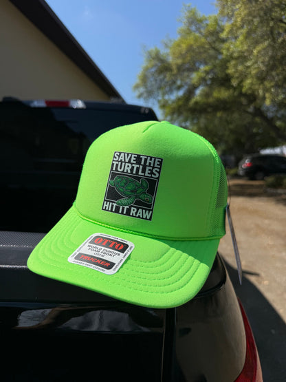 Save The Turtles Trucker Hat Luckless Outfitters
