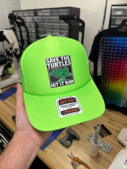 Save The Turtles Trucker Hat Luckless Outfitters