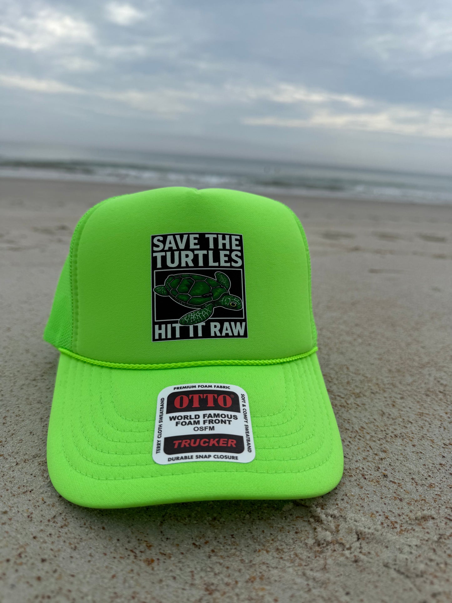 Save The Turtles Trucker Hat Luckless Outfitters