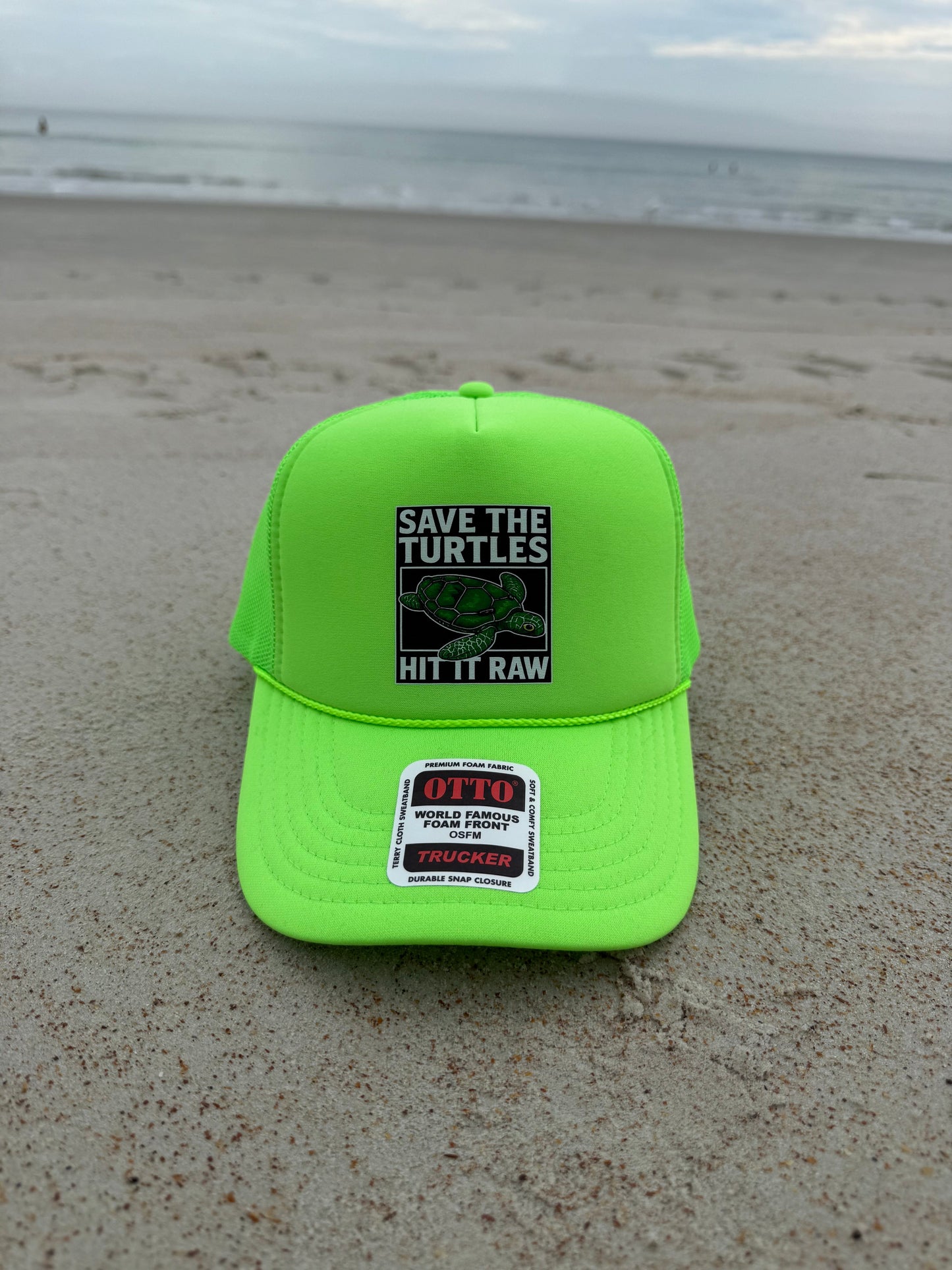 Save The Turtles Trucker Hat Luckless Outfitters