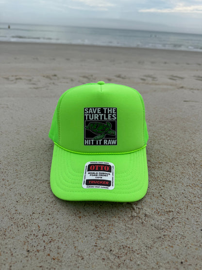 Save The Turtles Trucker Hat Luckless Outfitters