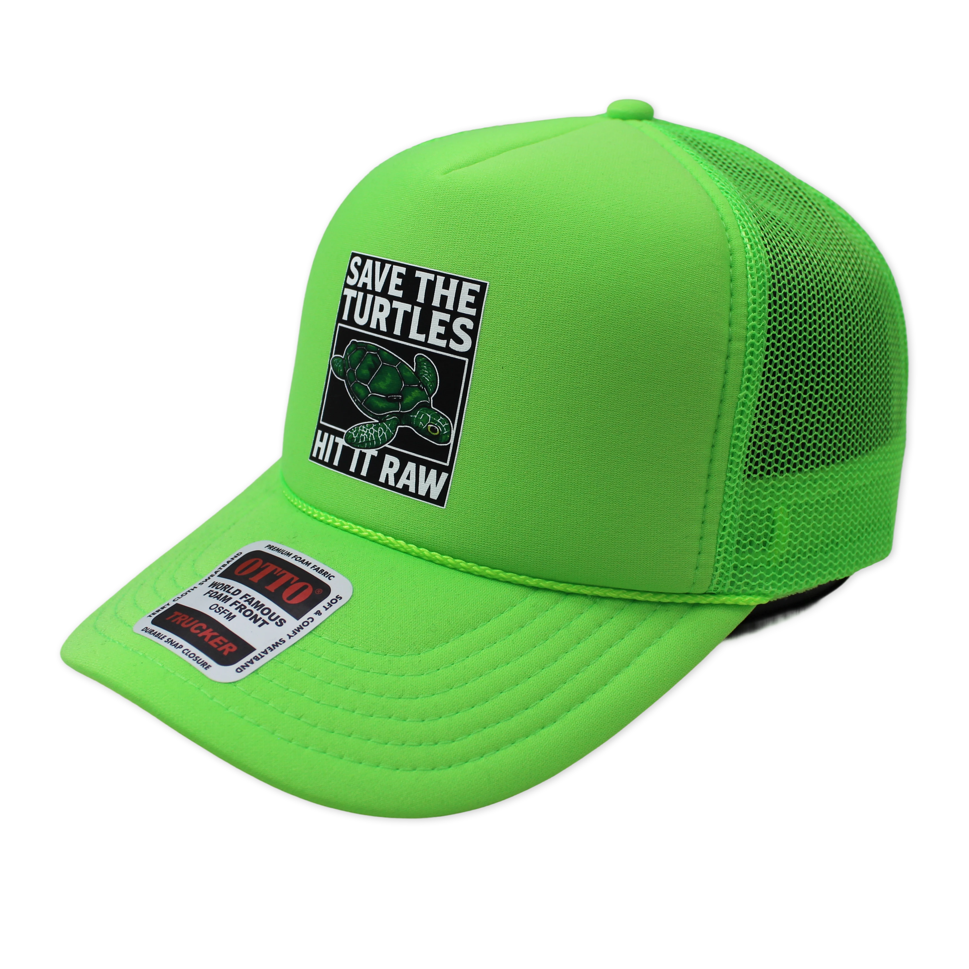 Save The Turtles Trucker Hat Luckless Outfitters