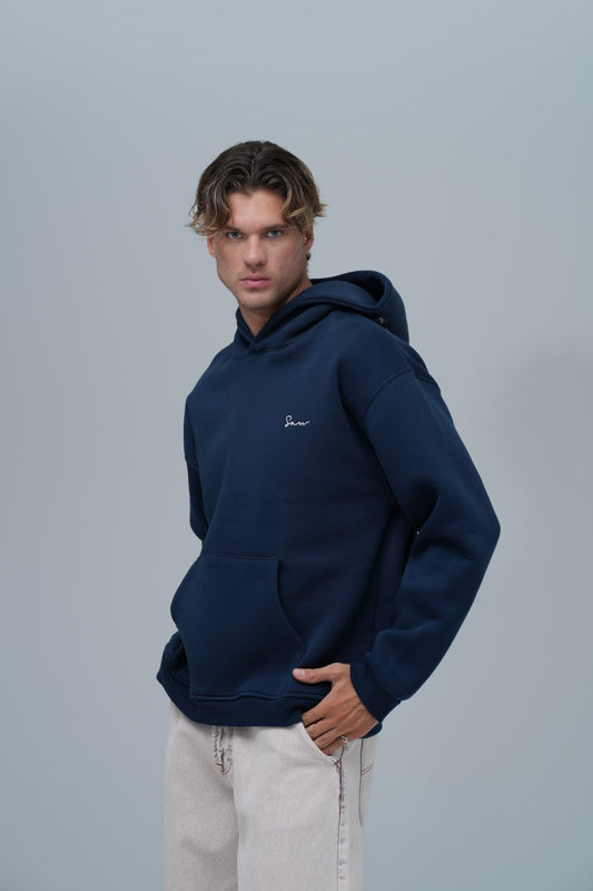 "Saw" Tapestry Appliqué Hoodie Withinblack
