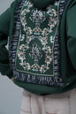 "Saw" Tapestry Appliqué Hoodie Withinblack
