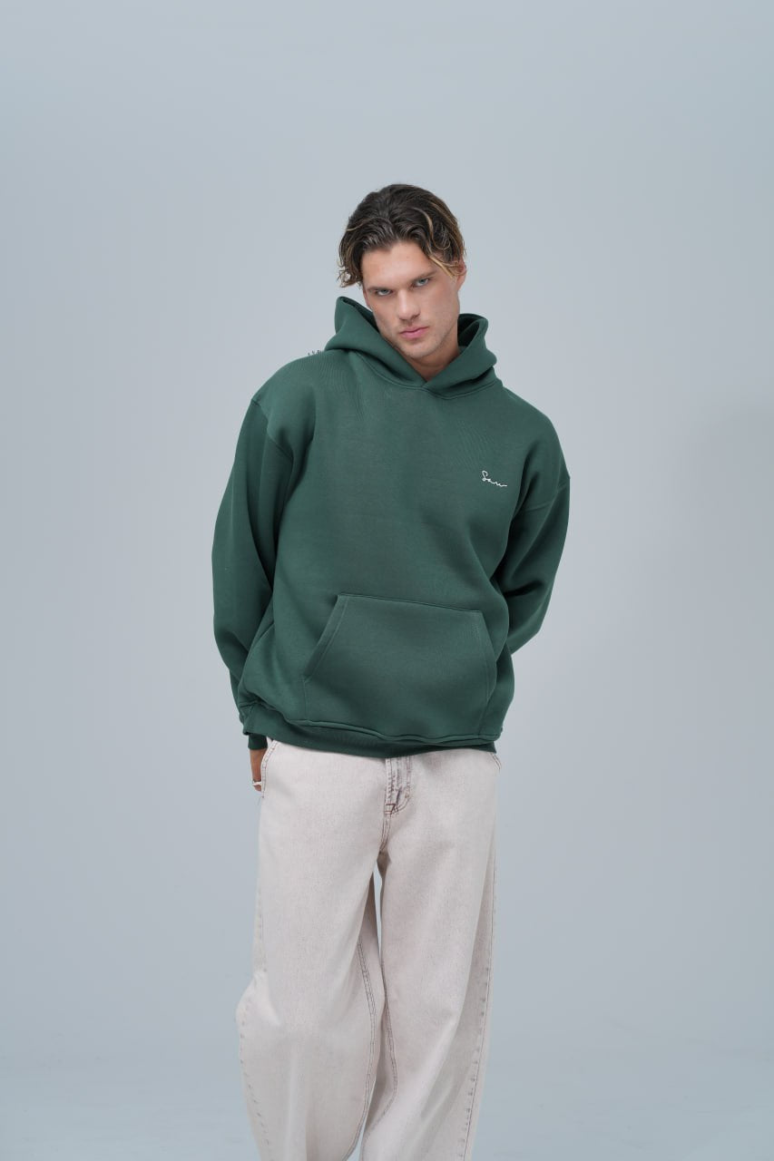 "Saw" Tapestry Appliqué Hoodie Withinblack