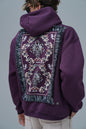 "Saw" Tapestry Appliqué Hoodie Withinblack