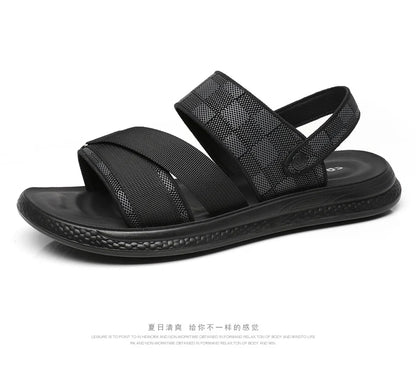 Men's high quality casual sandals summer outdoor waterproof anti slip soft sole comfort beach shoes fashion Lazy Driving slipper