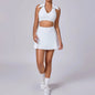 Seamless Tennis Skirt Set – Quick-Dry Workout Outfit FitiqueFit