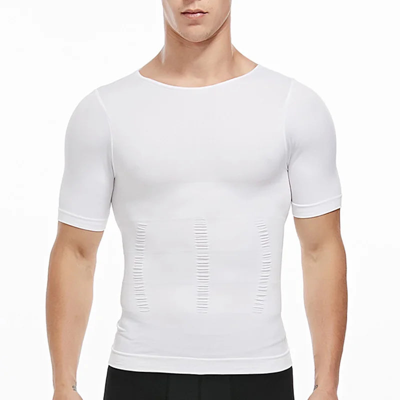 Men's Slimming Body Shapewear Posture Vest Tummy Abdomen Corrector Compression Body Modeling Fat Burner Chest Tummy Shirt Corset NovaCart