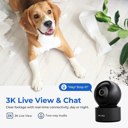IMILAB Baby Monitor Indoor Security Camera with AI Detection Night Vision 2-Way Audio 360° PTZ Compatible with Xiaomi Home App Pi-Mart