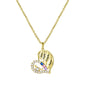 Customized Name Heart Shaped Semi Diamond Necklace Necklace Temperament Clavicle Chain