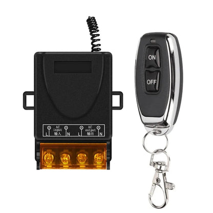 433Mhz Wireless Remote Control Switch AC 110V 220V 10A Relay 1CH Receiver Controller and 2botton RF 433 Mhz Transmitter Pi-Mart
