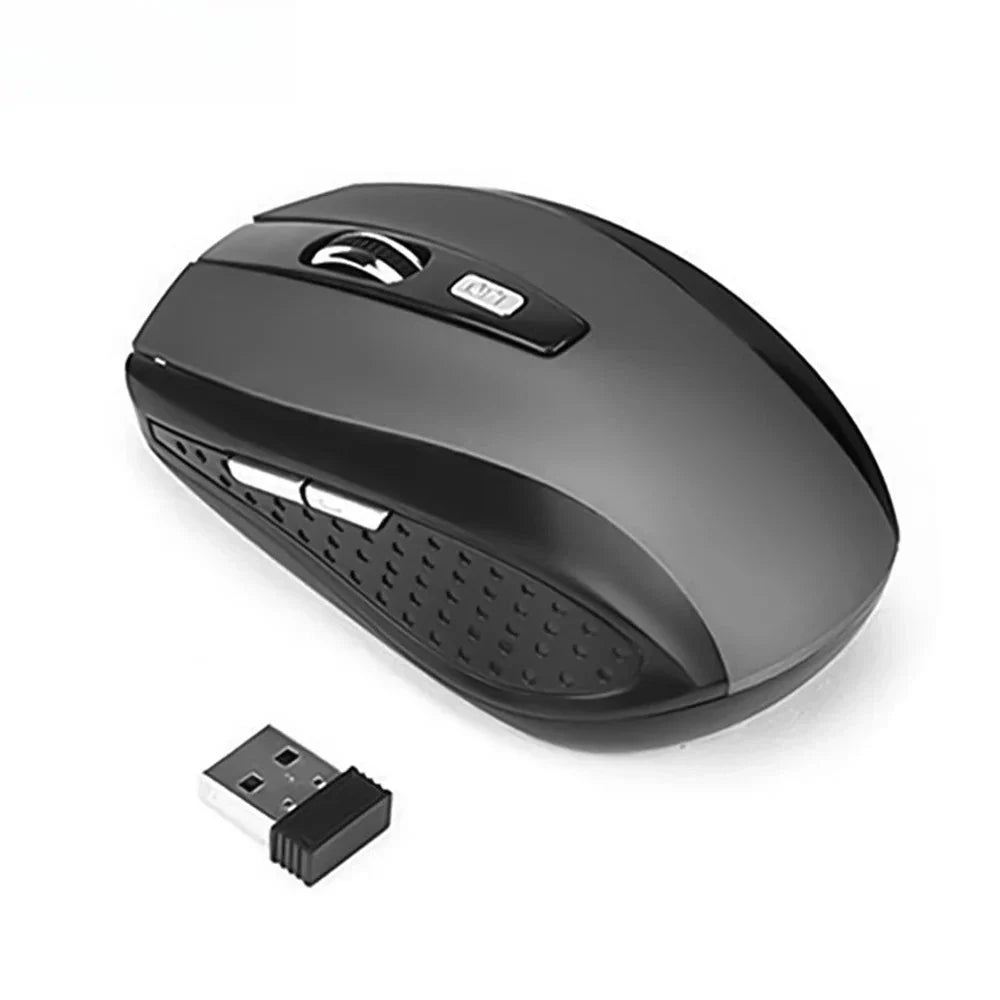 2.4G Wireless Mouse 2.4Ghz Gaming Mouse 6D Optical Wireless Mouse Slim Mini Noiseless Mice  DPI1600 for Macbook PC Laptop Pi-Mart