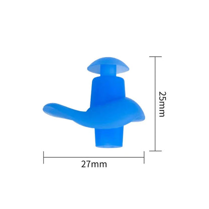 Durable Earplugs Classic Delicate Texture 1 Pair Waterproof Soft Earplugs Silicone Portable Ear Plugs Swimming Accessories Pi-Mart