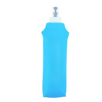 150ml/250ml/500ml Collapsible Silicone Water Bottle with Bite Valve, Outdoor Portable for Running Camping Hiking Travel Pi-Mart