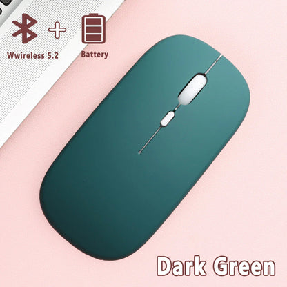 Bluetooth 5.0 Wireless Mouse Ultra Slim Portable Silent Ergonomic for Laptop Tablet PC MacBook Phone Adjustable DPI Ergonomic Pi-Mart
