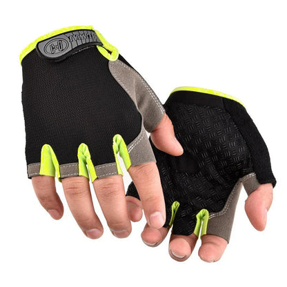 Men Cycling Bicycle Gloves Half Finger Gym Gloves Women Mitten Breathable Anti-slip Glove Fitness Sport Training Gloves Pi-Mart