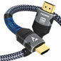 8K HDMI Cable 2.1 48Gbps  High Speed HDMI Braided Cord-4K@120Hz 8K@60Hz, DTS:X, HDCP 2.2 & 2.3, HDR 10 for Compatible Laptop/PS5 Pi-Mart