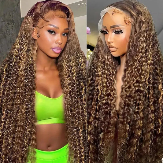 Highlight Wigs Colored Straight Lace Front Human Hair Wigs For Women Honey Blonde Straight 13x4 Hd Lace Frontal Wigs Human Hair NovaCart