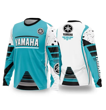 Summer YAMAHA Men Women Motorcycle Riding Suit Loose Breathable Quick Drying Off-Road Racing Suit Long Sleeved Sports T-Shirt NovaCart